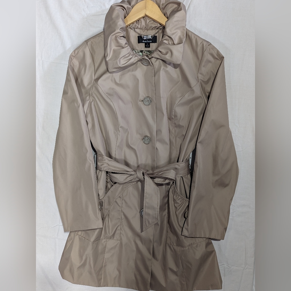 Daniel by Daniel Basso Rain Jacket Trench Coat w/ Removable Belt Size M